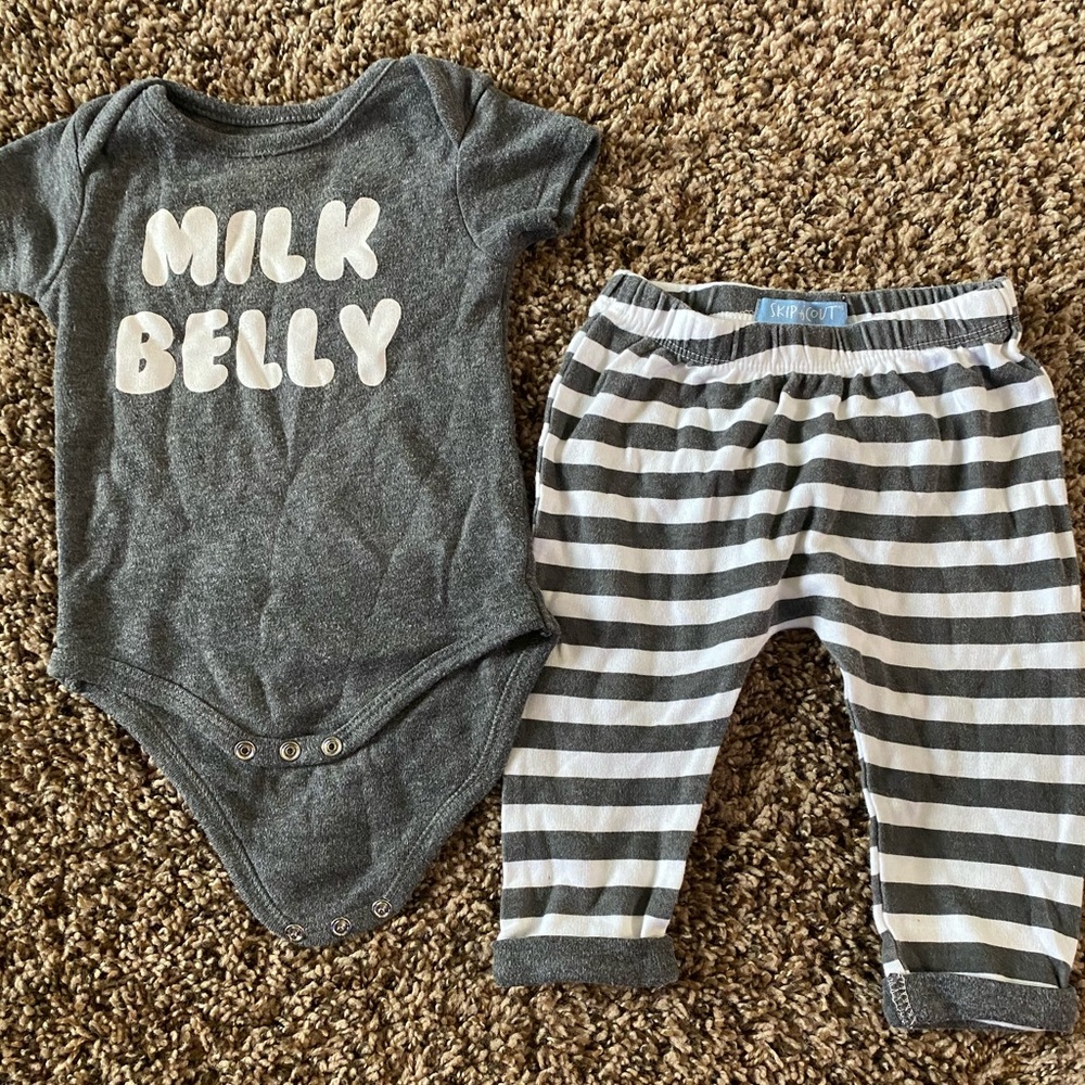 Super cute milk belly outfit